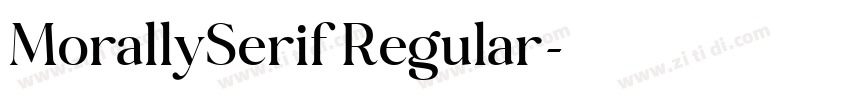 MorallySerif Regular字体转换 MorallySerif Regular字体转换